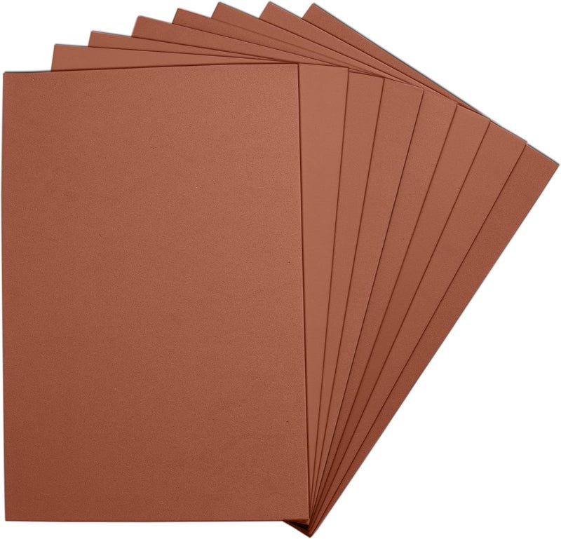 ACTIVITYYA Brown EVA Foam Sheets, 6 x 9 Inch, 2mm Thick – Foam Paper for DIY Arts and Crafts, School Projects, and More – 8 Pack - Image 1